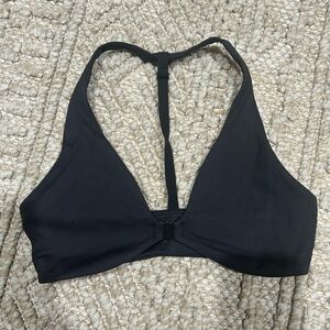 Gymshark Black Halter Front Clasp Sports Bra
